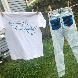 Custom shark outfit set